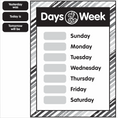 Load image into Gallery viewer, Days of the Week Bulletin Board Set | Just Teach Black and White | UPRINT | Schoolgirl Style
