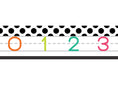 Load image into Gallery viewer, Number Line (White) | Black, White and Stylish Brights | UPRINT | Schoolgirl Style