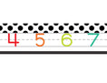 Load image into Gallery viewer, Number Line (White) | Black, White and Stylish Brights | UPRINT | Schoolgirl Style