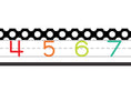 Load image into Gallery viewer, Number Line (Black) | Black, White and Stylish Brights | UPRINT | Schoolgirl Style