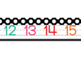 Load image into Gallery viewer, Number Line (Black) | Black, White and Stylish Brights | UPRINT | Schoolgirl Style