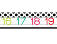 Load image into Gallery viewer, Number Line (White) | Black, White and Stylish Brights | UPRINT | Schoolgirl Style