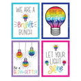 Load image into Gallery viewer, Mini Poster Set | Light Bulb Moments | UPRINT | Schoolgirl Style
