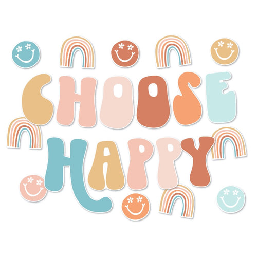 Good Vibes "Choose Happy" Inspirational Classroom Headline by ULitho'