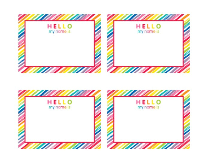 nametags-just-teach-rainbow-schoolgirl-style for Free Printable Rainbow Name Tags Nametags | Just Teach Rainbow | Schoolgirl Style for Free Printable Rainbow Name Tags