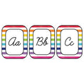 Load image into Gallery viewer, Striped Alphabet Cards | Rainbow Classroom Decor | Light Bulb Moments | UPRINT | Schoolgirl Style