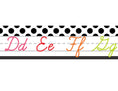 Load image into Gallery viewer, Alphabet Line Cursive (White) | Black, White and Stylish Brights | UPRINT | Schoolgirl Style