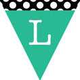 Load image into Gallery viewer, Pennant Banner | Black, White and Stylish Brights | UPRINT | Schoolgirl Style