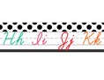 Load image into Gallery viewer, Alphabet Line Cursive (White) | Black, White and Stylish Brights | UPRINT | Schoolgirl Style