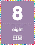 Load image into Gallery viewer, Number Cards Bulletin Board | Just Teach | Schoolgirl Style | UPRINT