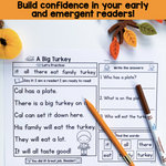 Thanksgiving Reading Passages with Comprehension | Printable Teacher Resources | Literacy with Aylin Claahsen