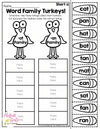 Kindergarten November NO PREP Packet | Printable Classroom Resource | The Moffatt Girls