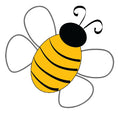 Load image into Gallery viewer, Honeybee Cutout Happy Honeybee by UPRINT