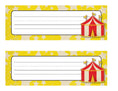 Load image into Gallery viewer, Name Plates | Vintage Circus | UPRINT | Schoolgirl Style