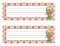 Load image into Gallery viewer, Name Plates | Vintage Circus | UPRINT | Schoolgirl Style