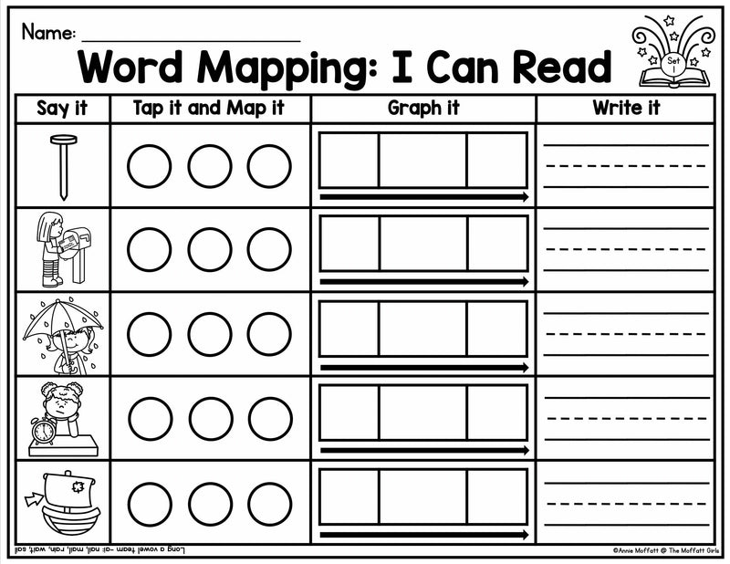 Word Mapping- Vowel Teams | Printable Classroom Resource | The Moffatt Girls 