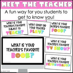 Meet the Teacher Google Slides | Teacher Trivia Game | Back to School Activity | Printable Teacher Resources | Ashley’s Golden Apples