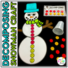 Snowman Craft Snowman Activities | Printable Classroom Resource | One Sharp Bunch