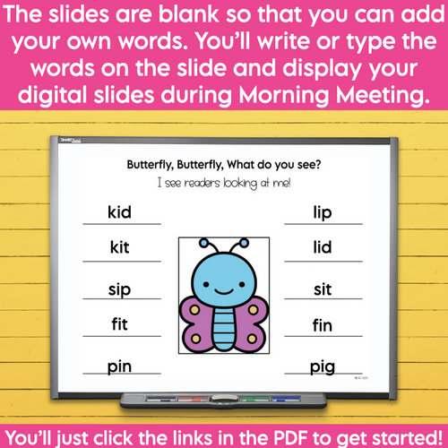 Year Long Digital Decoding Activity for Morning Meeting | Google Slides