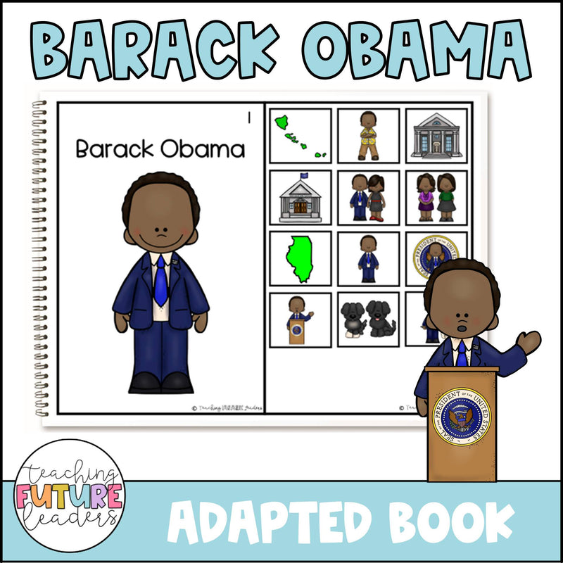Barack Obama Adapted Book | Printable Teacher Resources | Teaching Future Leaders