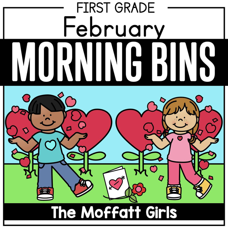 February 1st Grade Morning Bins | Printable Classroom Resource | The Moffatt Girls