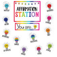 Load image into Gallery viewer, Affirmation Station Light Bulb Momenfs Classroom Decor by UPRINT