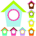 Load image into Gallery viewer, Bright Birdhouse Cut Out Classroom Decor by UPRINT