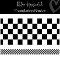 Load image into Gallery viewer, Black and White Checkered Straight Border Classroom Decor by Flagship