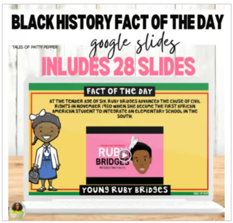 Black History: Historical Figures Daily Slides
