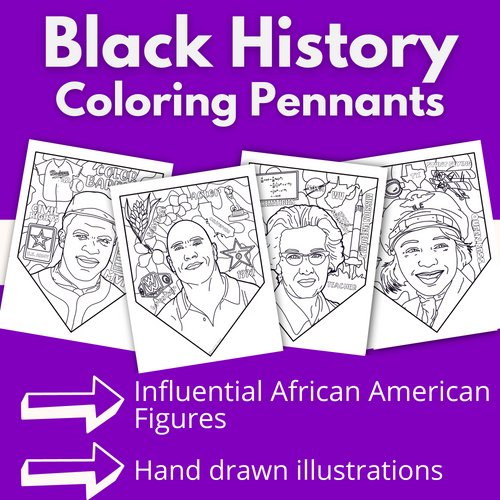 Black History Month Coloring Pages | Printable Teacher Resource | Teacher Noire