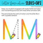 Handwriting Practice for Letter Writing GIFs Letter Tracing Digital Resource | Printable Classroom Resource | Miss M's Reading Reading Resources