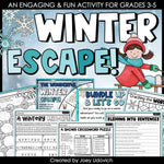 Winter Escape Activity | Escape Room, Grades 3-5 ELA Test Prep