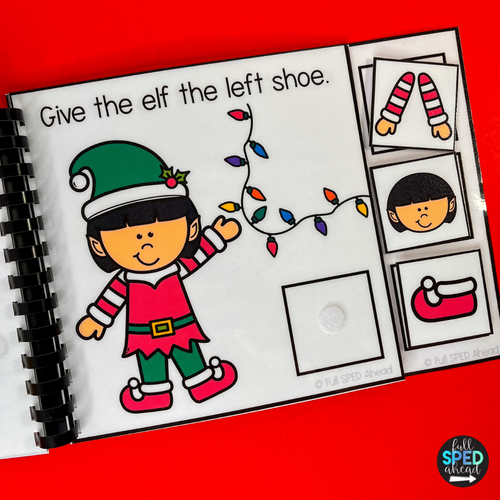 Build An Elf | Christmas | Holiday | Follow Directions Adapted Books | Special Education | Printable Teacher Resources | Full SPED Ahead