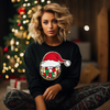 Disco Santa Hat Chenille Patch | Sweatshirt | Crafting by Mayra | Hey, TEACH!