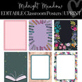 Load image into Gallery viewer, Midnight Meadow | Full Printable Classroom Decor Bundle