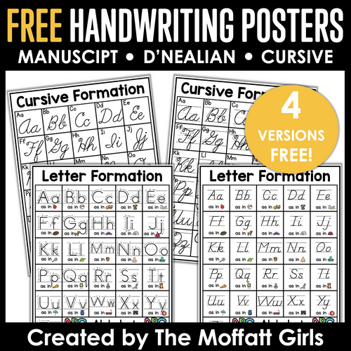 Letter Formation Freebie by The Moffatt Girls