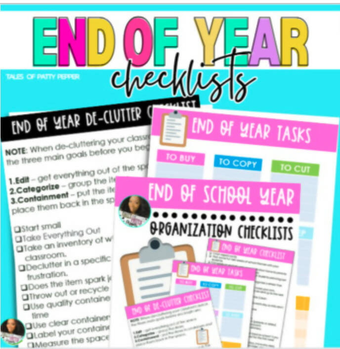 End of Year Checklist | Printable Checklist | Tales of Patty Pepper