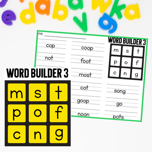 Phonics Word Builders by Miss DeCarbo