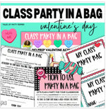 Valentine Party in a Bag - NO PREP | Printable Teacher Resources | Tales of Patty Pepper
