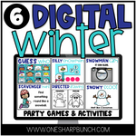 Digital Winter Party Games | Printable Classroom Resource | One Sharp Bunch