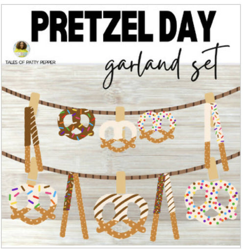 Pretzel Day Garland Set by Tales of Patty Pepper