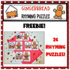 Gingerbread Literacy Activity Pack for PreK & Kinder | Printable Classroom Resource | Little Journeys in PreK and K