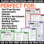 5th Grade Reading Comprehension Passages & Questions Worksheets Review Test Prep