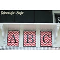 Load image into Gallery viewer, Chevron Monogram Letters | Monogram Art | UPRINT | Schoolgirl Style