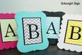 Load image into Gallery viewer, Chevron Monograms Letters Monogram Art by UPRINT