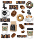 Load image into Gallery viewer, "Morning Motivators" Bulletin Board Set Industrial Cafe by UPRINT