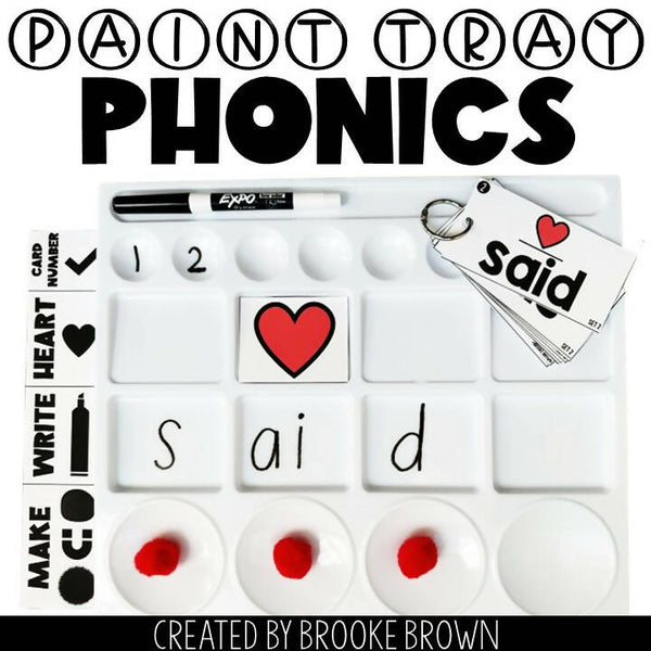 Paint Tray Phonics - COMPOUND WORDS {Science of Reading / Small Group  Reading}