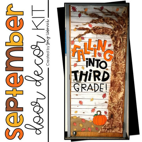 Door Decor Falling Print and Assemble Editable by Joey Udovich