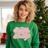 Pink Santa Baby Chenille Patch | Sweatshirt | Crafting by Mayra | Hey, TEACH!