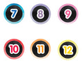 Load image into Gallery viewer, Circle Numbers | Color My Classroom | UPRINT | Schoolgirl Style